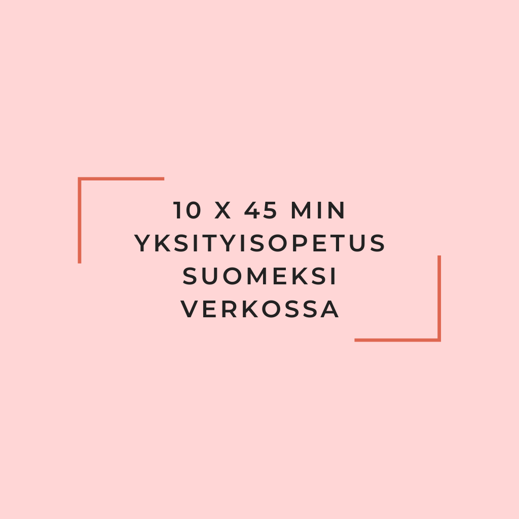Opiskele suomea 10 tuntia yksityisesti